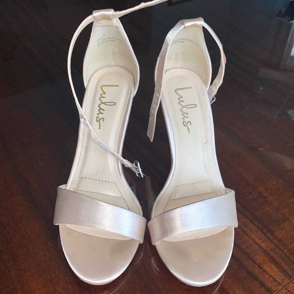 Lulus rose gold heels - worn once